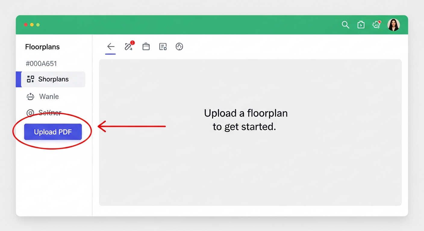 Step 3: Upload Your PDF Floorplan